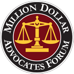 Million Dollar Advocates Forum badge